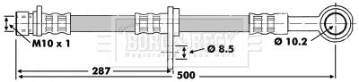 BORG & BECK Тормозной шланг BBH6202